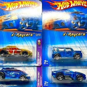 4 pc HotWheels 1st Edition X-Raycers